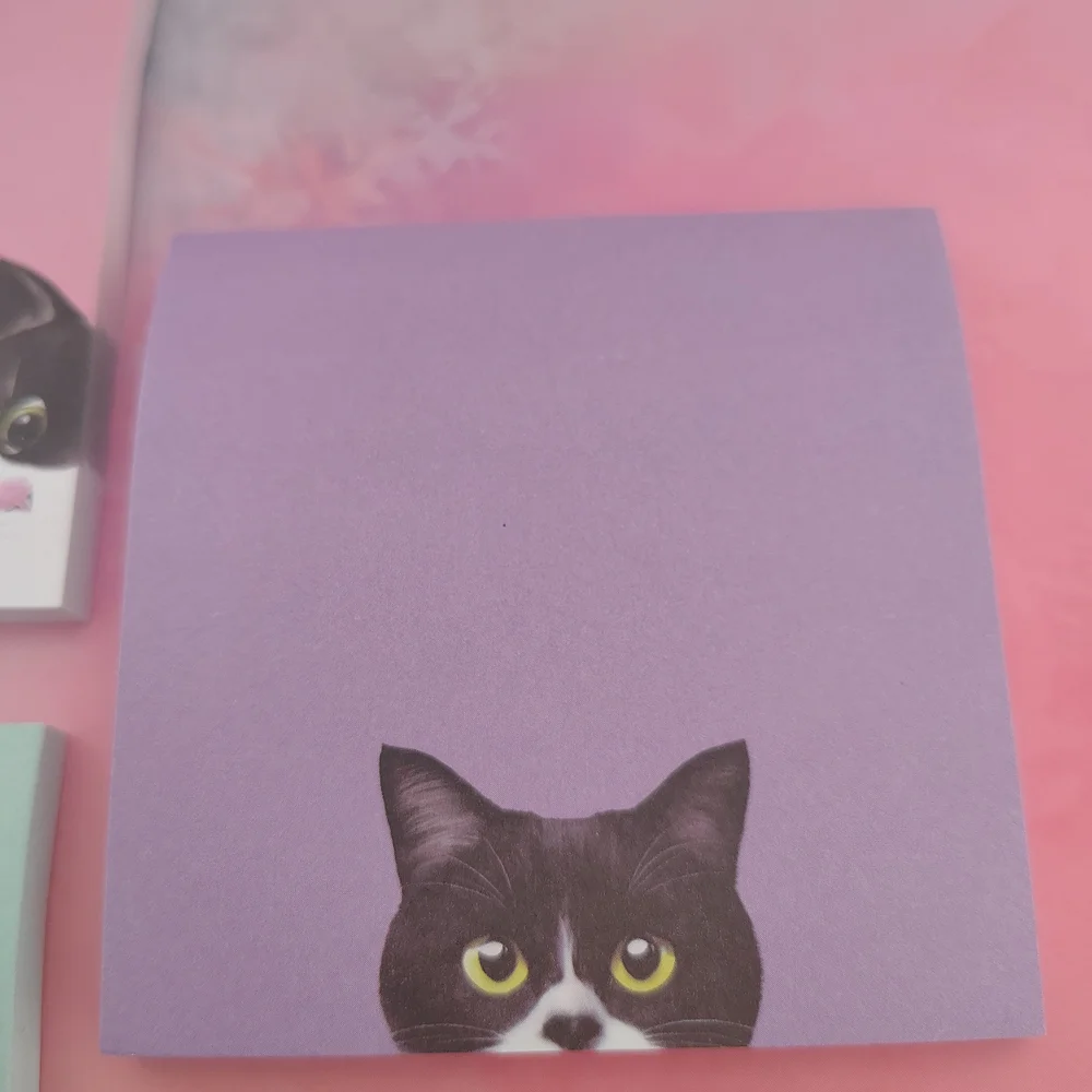 3- Cute Cat Sticky Note Packs